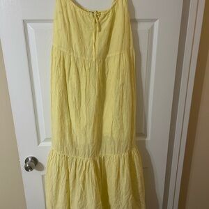 Old Navy Light Yellow Maxi Dress